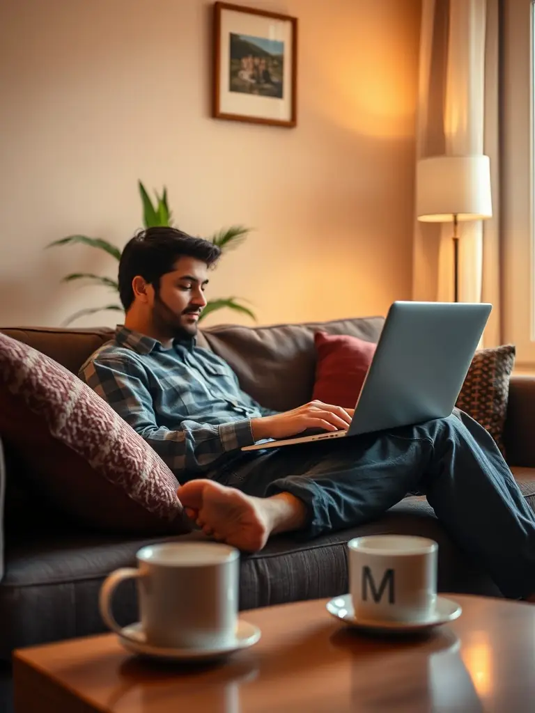 An image of a user interacting with a video-based survey on a mobile device, demonstrating the interactive nature of the survey.